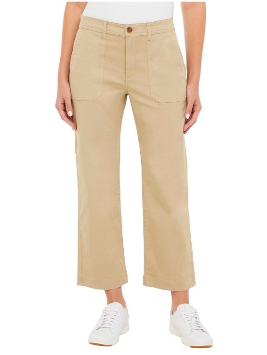 GAP Pants - NWT GAP Cotton Ankle Trousers Mid-rise, Straight Leg, Tan Size 14